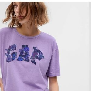 100% Organic Cotton Floral Gap Logo T-shirt